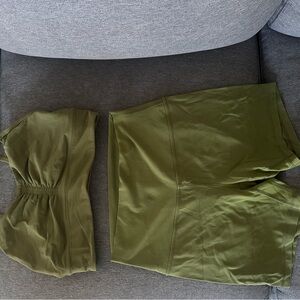 lululemon athletica Olive Green Athletic Shorts